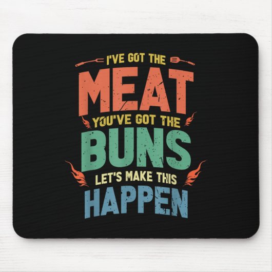 Grillen-Geschenk für Grillliebhaber Mousepad (Vorne)