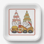 GRILLEN Gnomes Pappteller (Vorderseite)