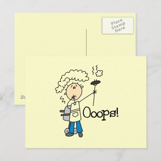 Grillen Gone Bad Postkarte (Vorne/Hinten)