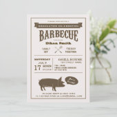GRILLEN Graduation Party oder jedes Party Einladung (Stehend Vorderseite)