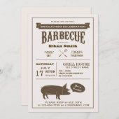 GRILLEN Graduation Party oder jedes Party Einladung (Vorne/Hinten)