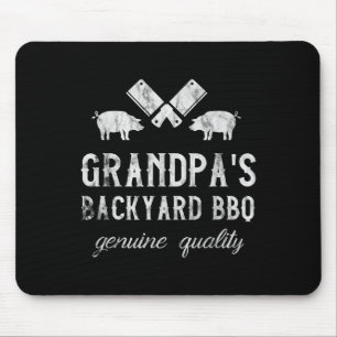 Grillen Grandpa Grill Sprichwort _ Grillratze Mousepad