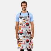GRILLEN Grill Cow Chicken Schürze (Getragen)
