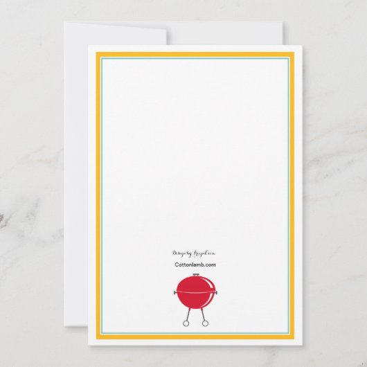 GRILLEN Grill Einladung (Rückseite)