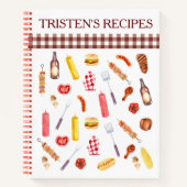 Grillen Grill Grill Grill Notizblock (Vorderseite)