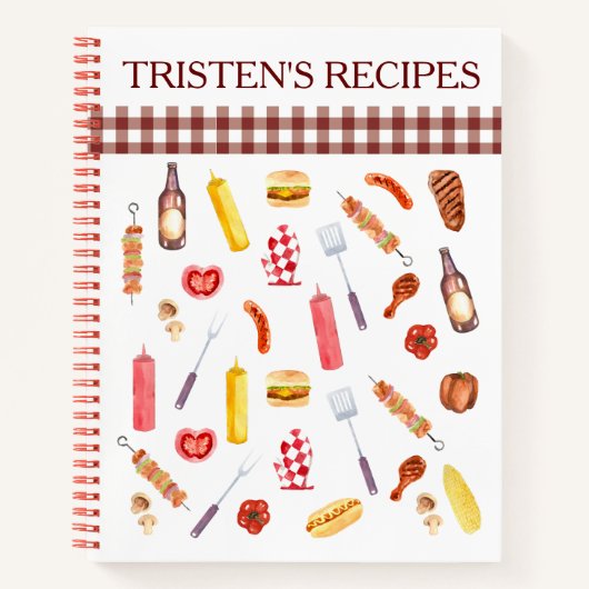 Grillen Grill Grill Grill Notizblock (Vorderseite)