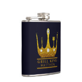 GRILLEN Grill King Crown Navy macht sich selbst Flachmann (Rechts)