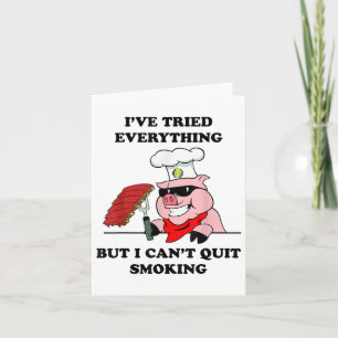 Grillen Grill Master Cant beendet Rauchen Fleisch  Karte