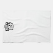 GRILLEN Grill Master Personalisiert Bester Vater V Geschirrtuch (Horizontal)