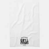 GRILLEN Grill Master Personalisiert Bester Vater V Geschirrtuch (Vertikal)