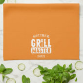 GRILLEN Grill Master Personalisiert Bester Vater V Geschirrtuch (Gefaltet)