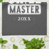 GRILLEN Grill Master Personalisiert Bester Vater V Geschirrtuch (Gefaltet)