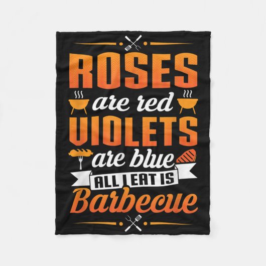 Grillen Grill Master Pun Shirt - Funny Barbecue Ko Fleecedecke (Vorderseite)