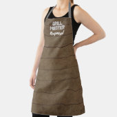 GRILLEN Grill Master Rustic Brown Woods Mens Schürze (InSitu)