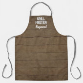 GRILLEN Grill Master Rustic Brown Woods Mens Schürze (Vorderseite)