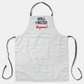 GRILLEN Grill Master Rustic White Brick Wall Mens Schürze (Vorderseite)