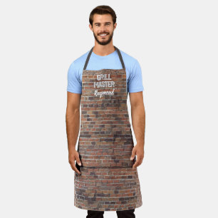 GRILLEN Grill Master Vintag Red Black Brick Wall M Schürze