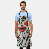 GRILLEN Grill Muster Schürze (Getragen)