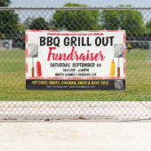 GRILLEN Grill Out Fundraiser-Banner mit qr-Code Banner (Insitu)
