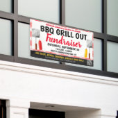 GRILLEN Grill Out Fundraiser-Banner mit qr-Code Banner (Äußeres Gebäude)