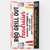 GRILLEN Grill Out Fundraiser-Banner mit qr-Code Banner (Vertikal)