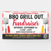 GRILLEN Grill Out Fundraiser-Banner mit qr-Code Banner (Horizontal)