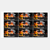 GRILLEN Grill Rub Smokin Hot 2,6 x 1,5" Labels Etiketten (Blatt)