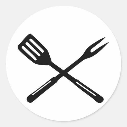 GRILLEN - Grill Runder Aufkleber (Vorderseite)