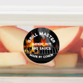 GRILLEN Grill Sauce Smokin Hot Circle Labels Etiketten (Befestigt)