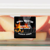 GRILLEN Grill Sauce Smokin Hot Square Labels Etiketten (Befestigt)