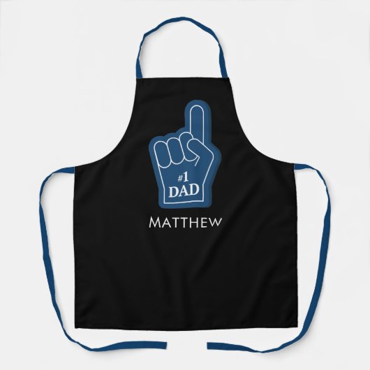 GRILLEN Grill Vater Keepake Personalisiert Schürze (Vorderseite)