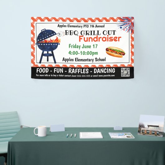 GRILLEN GRILL veröffentlicht Fundraiser PTO PTA Ch Banner (Messeveranstaltung)
