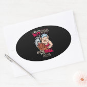 GRILLEN|GRILLEN Grillmaster As Hintern Rubbed & Po Ovaler Aufkleber (Umschlag)