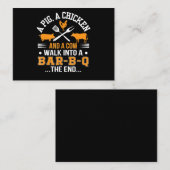 GRILLEN| GRILLEN Lover Pig Hühnerkuh Wandern in di Visitenkarte (Vorne/Hinten)