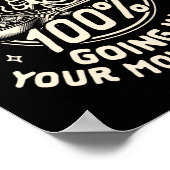 Grillen Grillen Party mein Fleisch geht 100% in Ih Poster (Ecke)