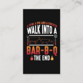 GRILLEN Grillen Sommergrill Schweinshähnchen Visitenkarte (Vorderseite)