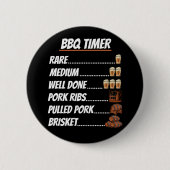 Grillen Grillen Timer Rare Medium Gut Fertig Schwe Button (Vorderseite)