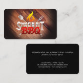 Grillen Grillen von Rauchpit | Restaurant Visitenkarte (Vorne/Hinten)