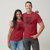 Grillen Grillin und Chillin T-Shirt (Unisex)