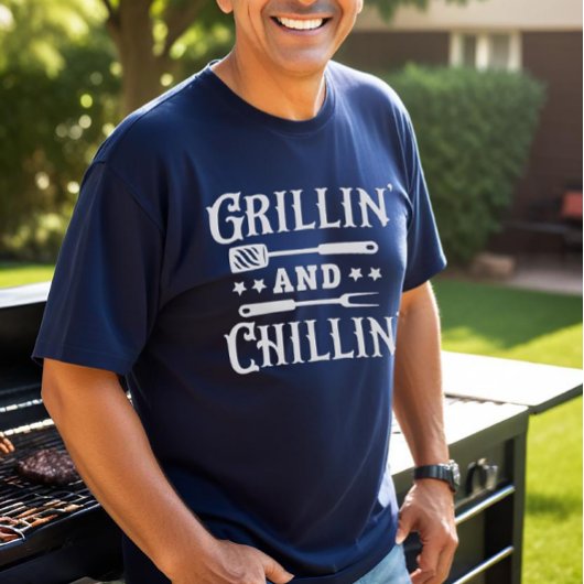 Grillen Grillin und Chillin T-Shirt