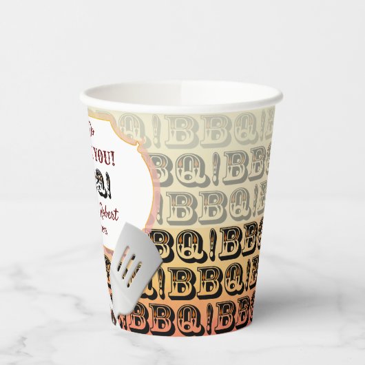 GRILLEN Grilling Gastgeschenk Pappbecher (Links)