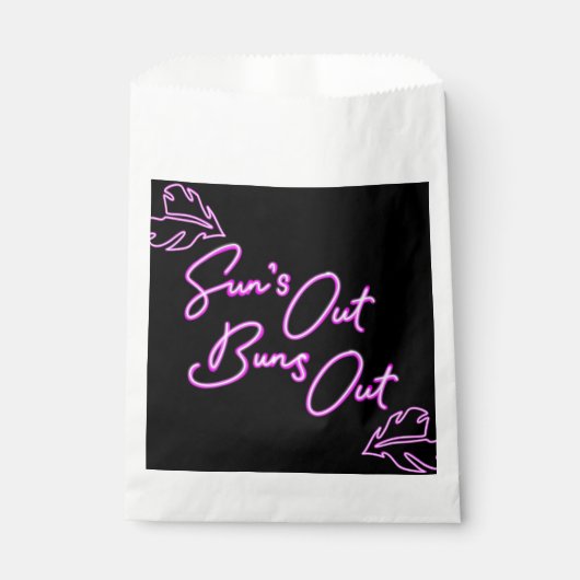 Grillen Hamburger im Sommer Geschenktütchen (Vorderseite)