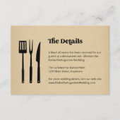 GRILLEN Hochzeitsinformationen - Umschließungskart Begleitkarte (Vorderseite)