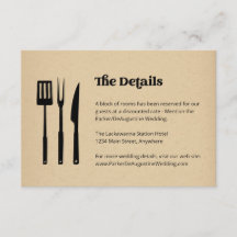 GRILLEN Hochzeitsinformationen - Umschließungskart