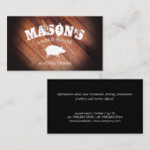 GRILLEN / Holz Visitenkarte (Vorne/Hinten)