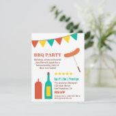 Grillen Housewarming Party Einladungen (Stehend Vorderseite)