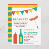 Grillen Housewarming Party Einladungen (Vorne/Hinten)