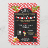 GRILLEN Housewarming Party Neue Zuhause Backyard G Einladung (Vorne/Hinten)