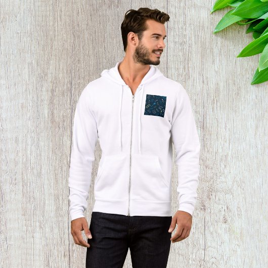 GRILLEN Icons Muster Grilltools Fleisch Lebensmitt Hoodie