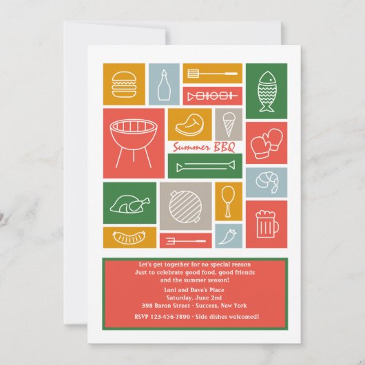 GRILLEN Ikonen-Einladung Einladung (Vorderseite)